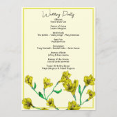 黄色フローラ水結婚色 プログラム (裏面)