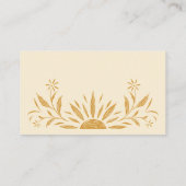 黄色フローラ結婚サンシャインのエンクロージャカード エンクロージャーカード (裏面)