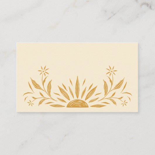 黄色フローラ結婚サンシャインのエンクロージャカード エンクロージャーカード (裏面)