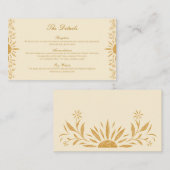 黄色フローラ結婚サンシャインのエンクロージャカード エンクロージャーカード (正面/裏面)