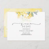 黄色フローラ軟緑の日を保存 案内ポストカード (正面/裏面)