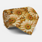 黄色フローラ黄色ひまわり黄色デイジー ネクタイ (ロール)