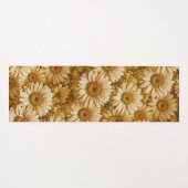 黄色フローラ黄色ひまわり黄色デイジー ヨガマット (正面(横))