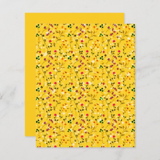 黄色フローラ (正面/裏面)