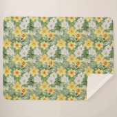 黄色フローラ シェルパブランケット (正面(横))