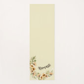 黄色フローラ ヨガマット (正面)