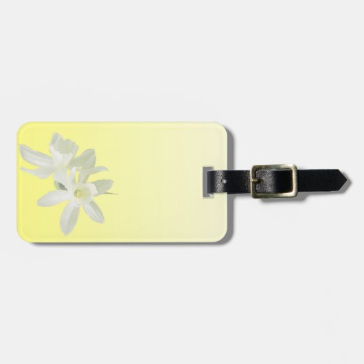 黄色フローラ ラゲッジタグ (正面横)
