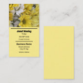 黄色フローラ 名刺 (正面/裏面)