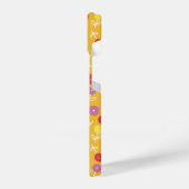 黄色フローラDitsy iPhoneケース (左側面)