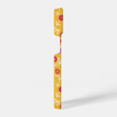 黄色フローラDitsy iPhoneケース (右側面)