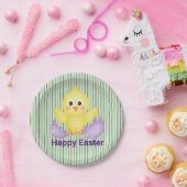 黄色ベビーのヒックと紫の卵 ペーパープレート (パーティー)