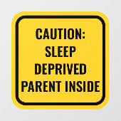 黄色ベビーオンボード代替車のウィンドウデカール ウィンドウサイン (シート)