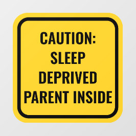 黄色ベビーオンボード代替車のウィンドウデカール ウィンドウサイン