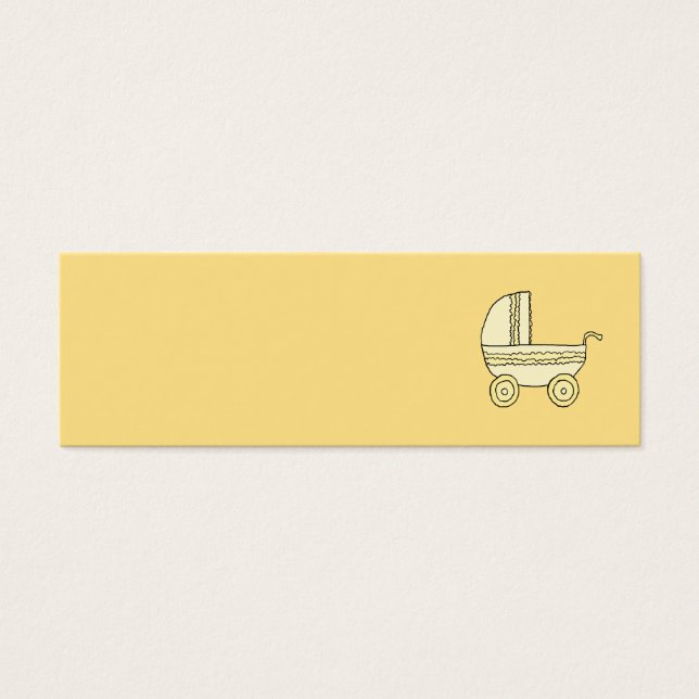 黄色ベビーPram。 (正面)