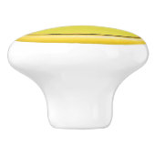 黄色ボタンの引き出しプル セラミックノブ (側面)