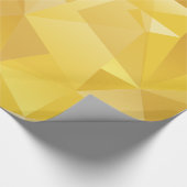 黄色ポリゴン ラッピングペーパー (角)