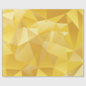 黄色ポリゴン ラッピングペーパー (フラット)