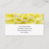 黄色ミニマル花花花花屋 名刺 (裏面)