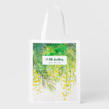 黄色ミモサフローラ水絵を描色