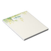 黄色ミモサフローラ水絵を描色 ノートパッド (アングル)