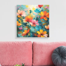 黄色モダンと青の色で抽象芸術を旋回