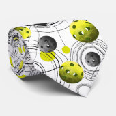 黄色モダンのピックボール –  ネクタイ (ロール)