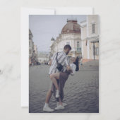 黄色モダンの写おもしろい真 セーブザデート (裏面)