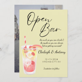 黄色モダンの写おもしろい真 セーブザデート