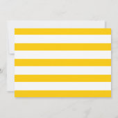 黄色モダンの花の母の日のフローラ写真 カード (裏面)