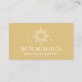 黄色モダンのSun名刺 名刺 (正面)