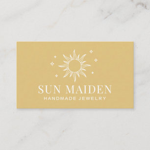 黄色モダンのSun名刺 名刺