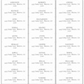 黄色モダンチューリップ結婚住所 シール (正面)