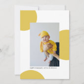 黄色モダンハッピーホリデー写真 (正面)