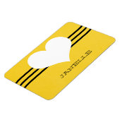 黄色モダンハートフレキシ磁石 マグネット (左側)