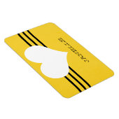 黄色モダンハートフレキシ磁石 マグネット (右側)