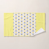 黄色モダン三角形 バスタオルセット (ハンドタオル)