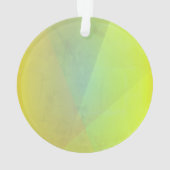 黄色モダン幾何階調 オーナメント (裏面)