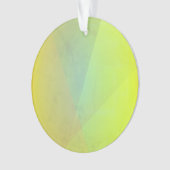 黄色モダン幾何階調 オーナメント (正面)