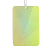 黄色モダン幾何階調 カーエアーフレッシュナー (裏面)