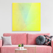 黄色モダン幾何階調 キャンバスプリント (インサイチュ (リビング))
