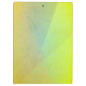 黄色モダン幾何階調 クリップボード (裏面)