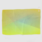 黄色モダン幾何階調 ゴルフタオル (横)