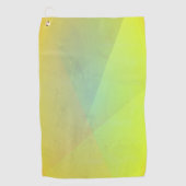 黄色モダン幾何階調 ゴルフタオル (正面)