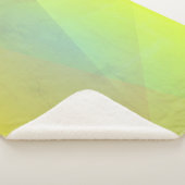 黄色モダン幾何階調 シェルパブランケット (3/4)