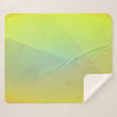 黄色モダン幾何階調 シェルパブランケット (正面(横))