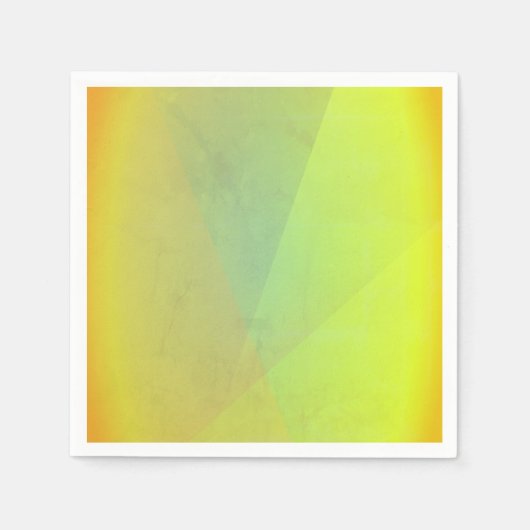 黄色モダン幾何階調 スタンダードカクテルナプキン (正面)