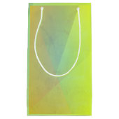 黄色モダン幾何階調 スモールペーパーバッグ (正面)