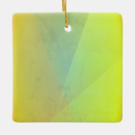 黄色モダン幾何階調 セラミックオーナメント
