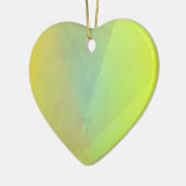 黄色モダン幾何階調 セラミックオーナメント (左)