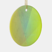 黄色モダン幾何階調 セラミックオーナメント (右)